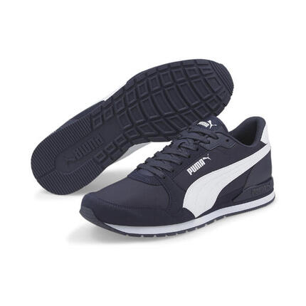 Sneakers en cuir ST Runner v3 PUMA Black Gum Beige