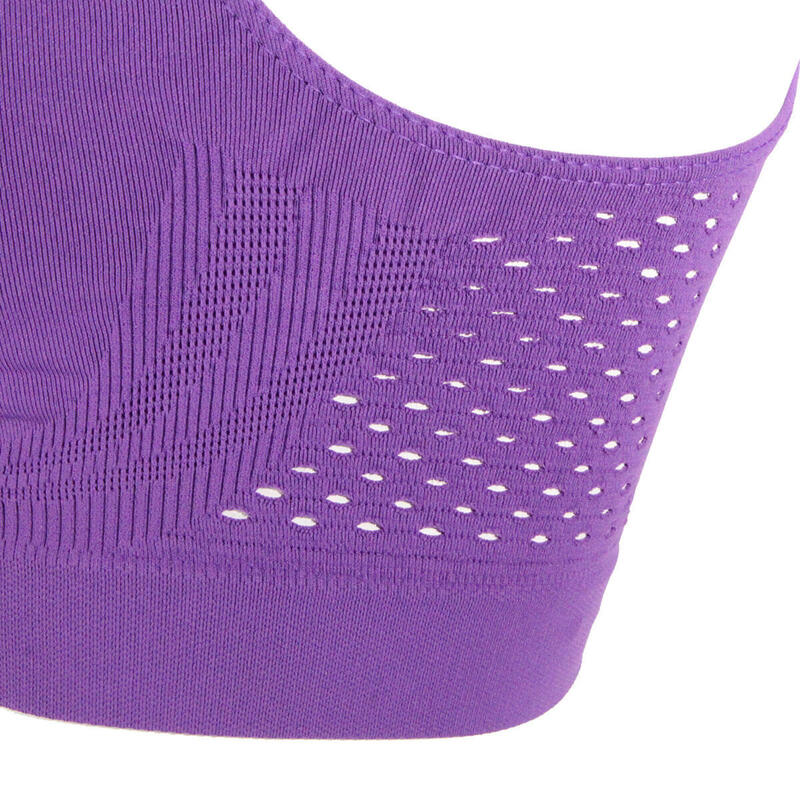 Top Intimo tecnico Donna Running Fitness Yoga Kinesiotaping interno viola