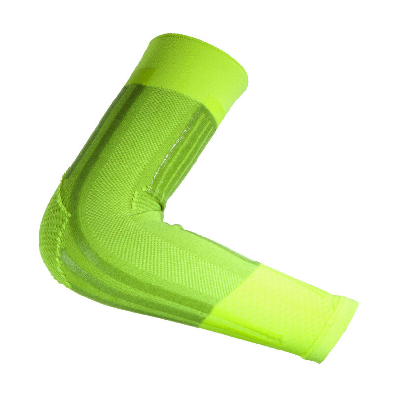 Manicotti braccia adulti a compressione Kinesiotaping Fitness ciclismo giallo