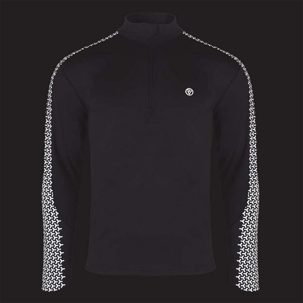 Proviz REFLECT360 Carbon Men's Reflective Long Sleeve 1/4 Zip Running Top 2/6