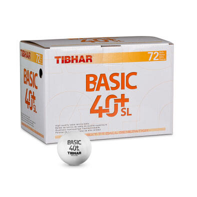 BOLAS TÉNIS DE MESA TIBHAR &quot;BASIC 40+SL&quot; (72 UNIDADES)