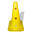 CONE PERFURADO LUXO (40cm - AMARELO)