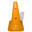 CONE PERFURADO LUXO (40cm - LARANJA)