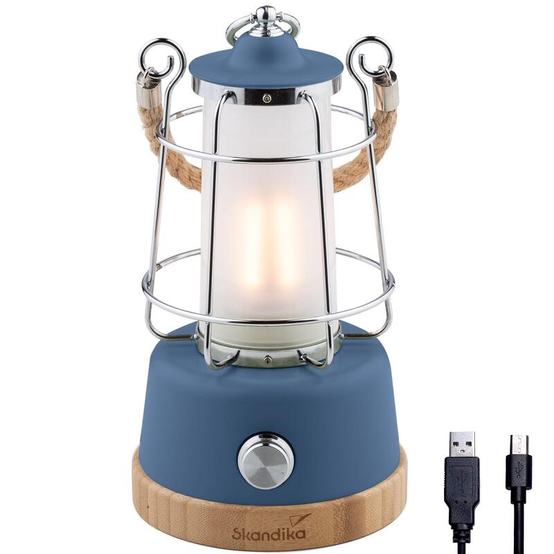 Campinglampe Kiruna - LED Lampe - Retro Outdoor Campinglampe mit Powerbank