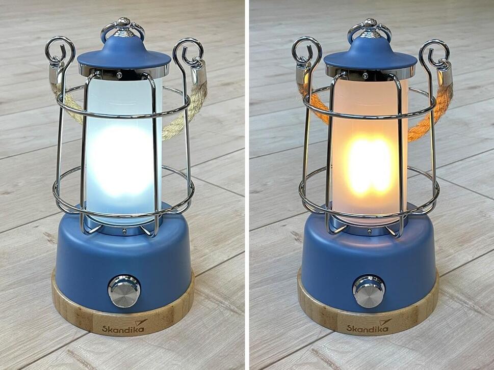 Lampa kempingowa LED Kiruna z powerbankiem, do 370 lumenów