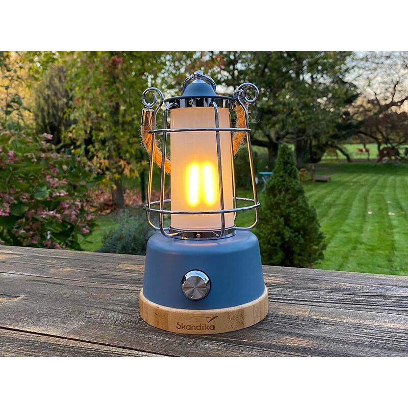 Campinglampe Kiruna - LED Lampe - Retro Outdoor Campinglampe mit Powerbank