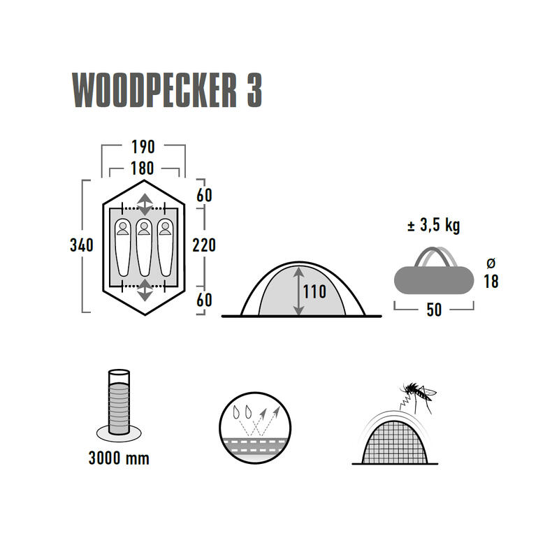 Namiot turystyczny High Peak Woodpecker