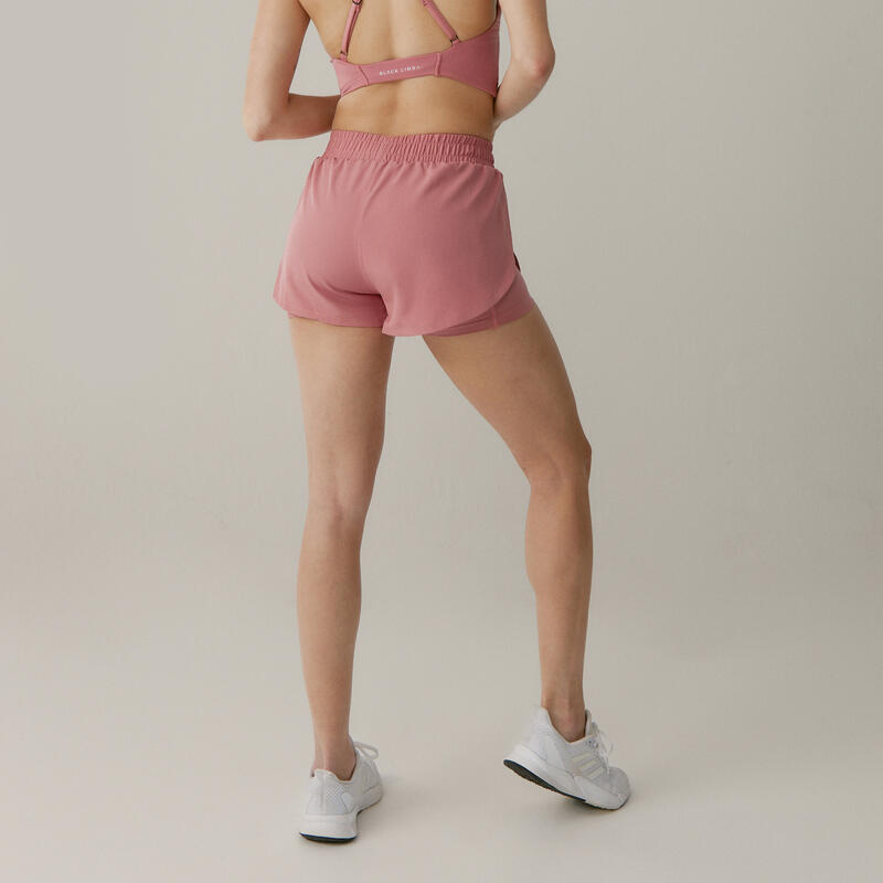 Conjunto sportivo Top+Pantaloncini Dreamy Sostegno Medio da donna Black Limba