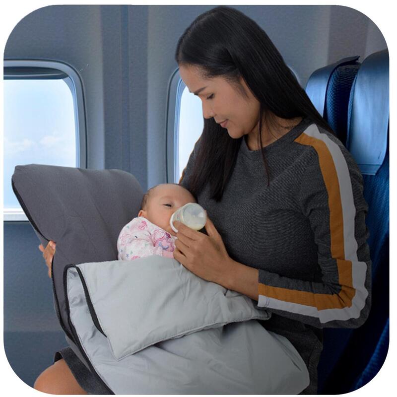 AirTraveller Airplane Cot - Oreiller de voyage avec matelas - Pour bébés 0-2 An