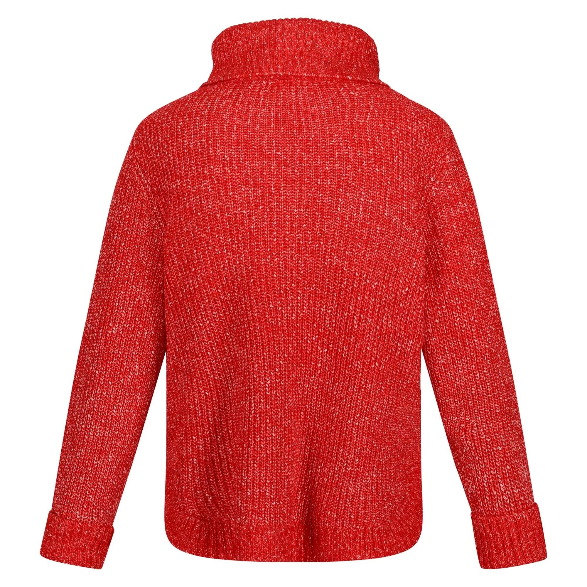 Womens/Ladies Kensley Marl Knitted Jumper (Code Red) 2/5
