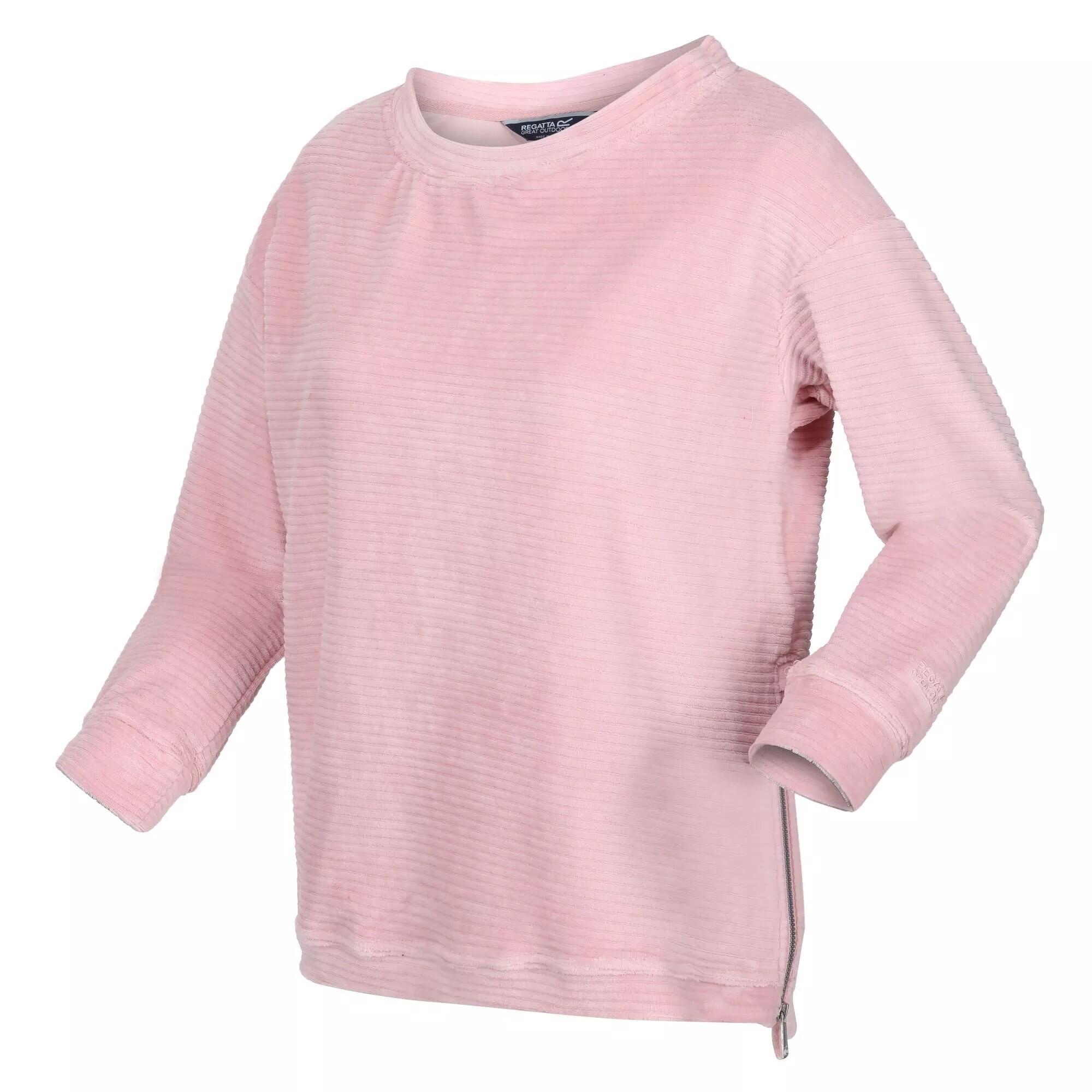 Womens/Ladies Arlette Fluffy Jumper (Powder Pink) 3/5