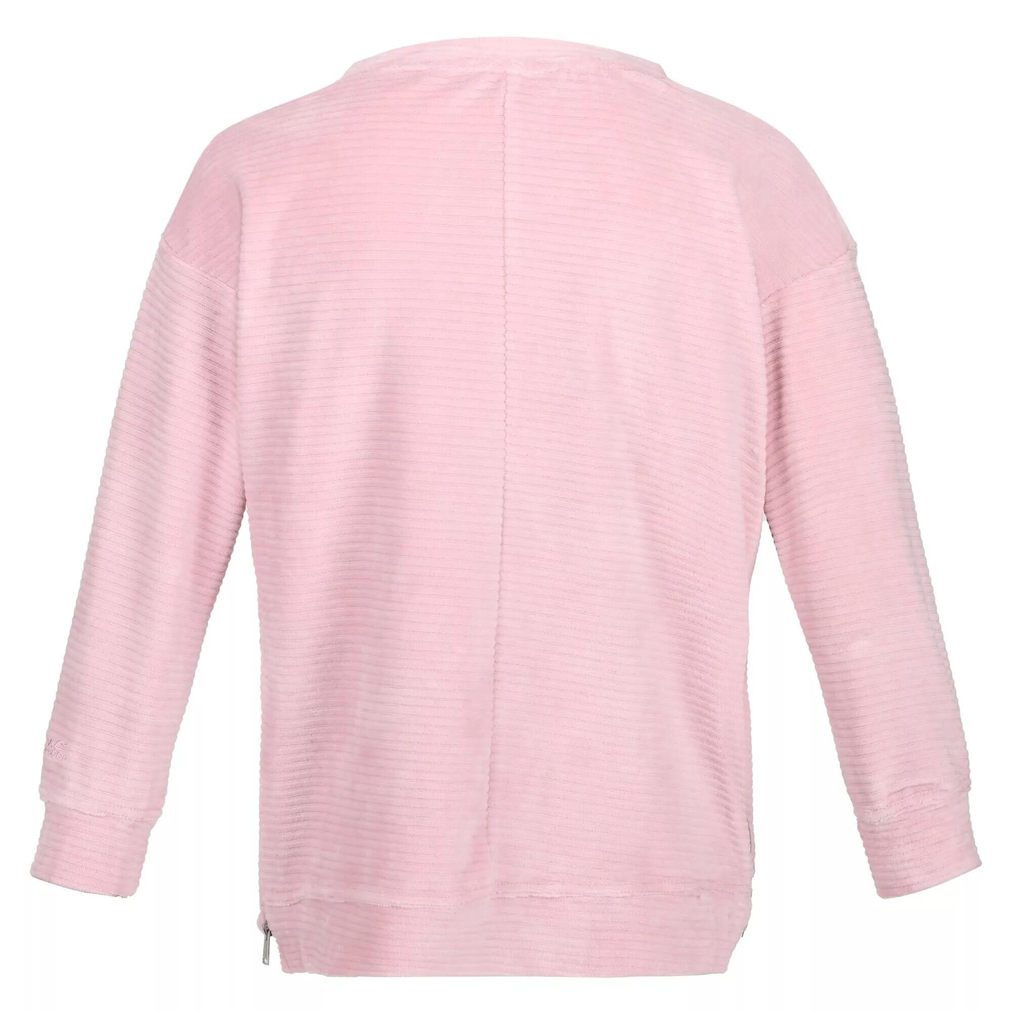 Womens/Ladies Arlette Fluffy Jumper (Powder Pink) 2/5