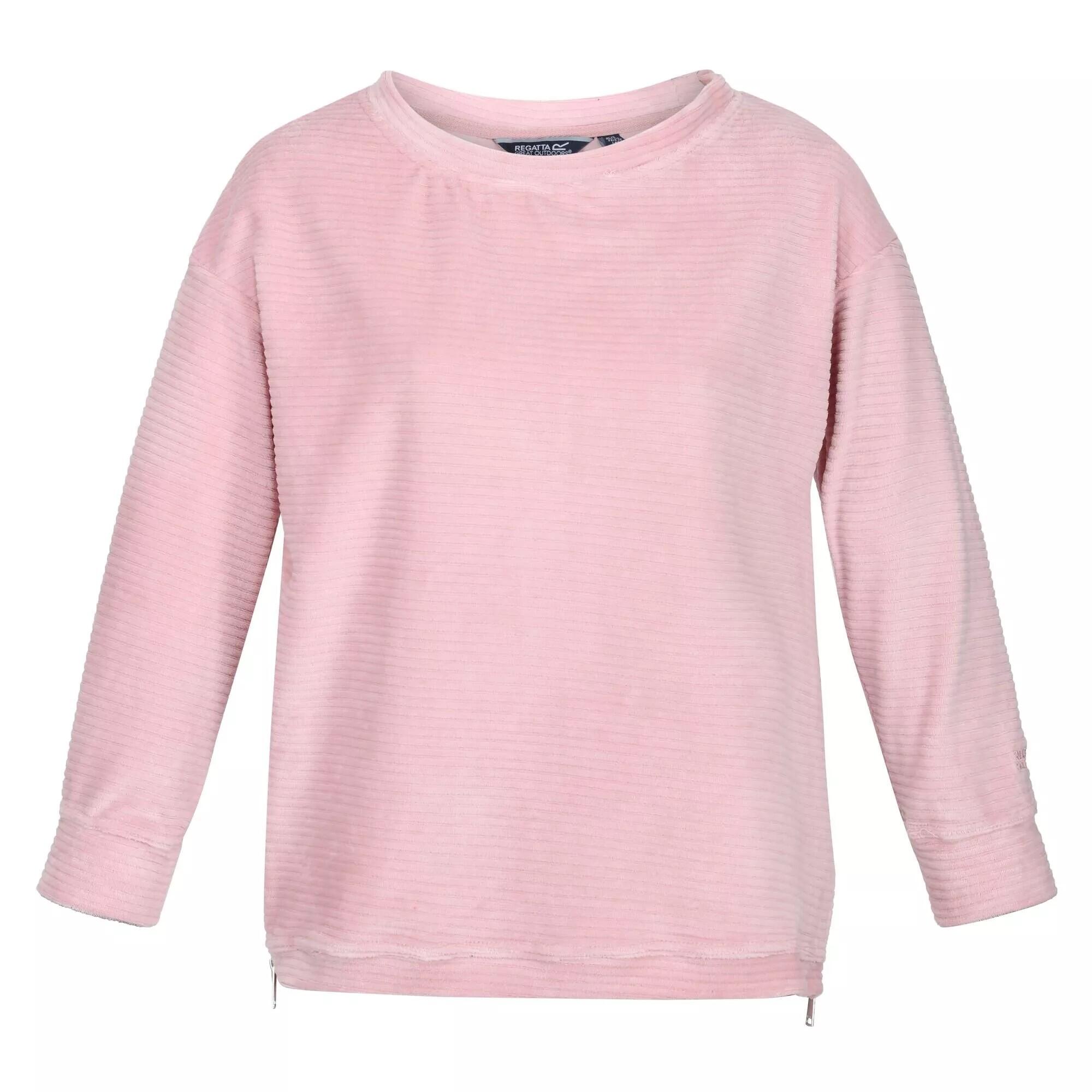 Womens/Ladies Arlette Fluffy Jumper (Powder Pink) 1/5