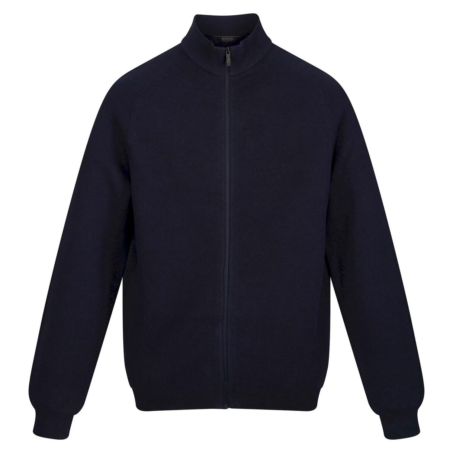 REGATTA Mens Kylo Knitted Full Zip Fleece Jacket (Navy)