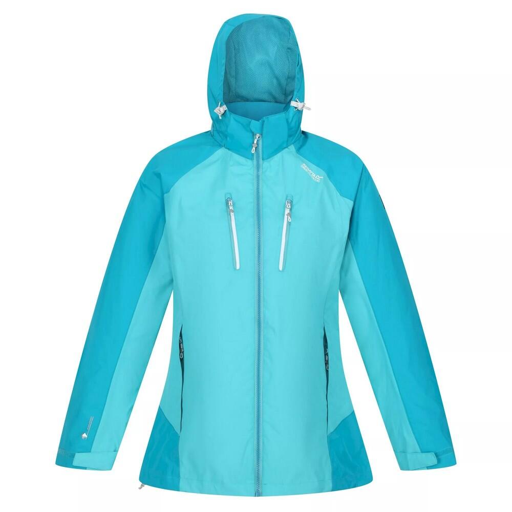 Womens/Ladies Calderdale IV Waterproof Jacket (Turquoise/Enamel) 1/5