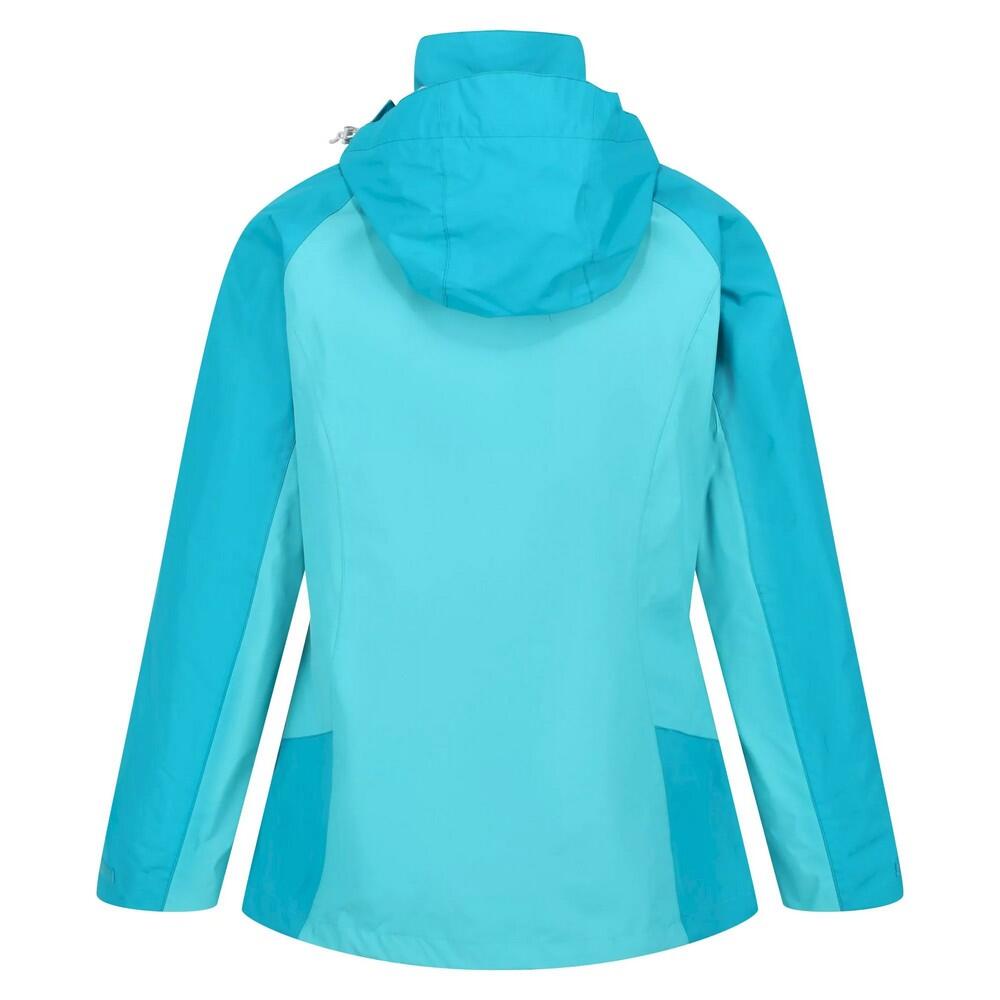 Womens/Ladies Calderdale IV Waterproof Jacket (Turquoise/Enamel) 2/5