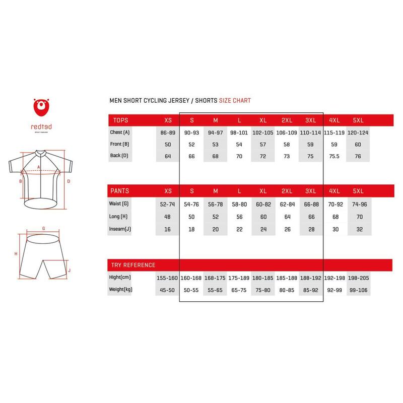 Calções de ciclismo preto - REDTED