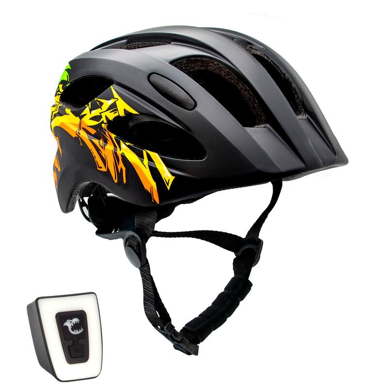 Casque de Vélo pour enfants de 6 à 12 ans | Graffiti Noir| Certifié EN1078