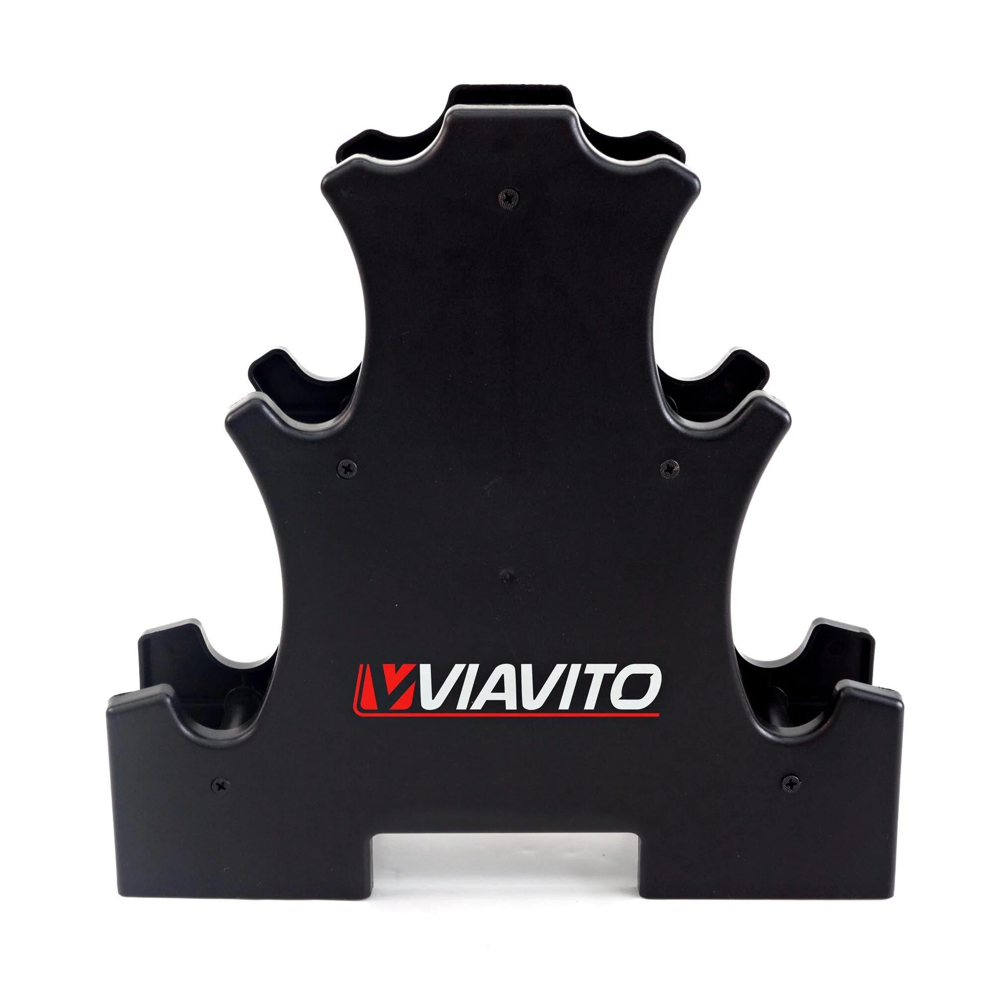 Viavito 12kg Dumbbell Weights Set with Stand 6/6