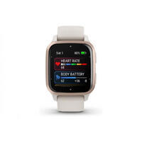 Montre GPS avec bracelet silicone banc Garmin Venu Sq 2