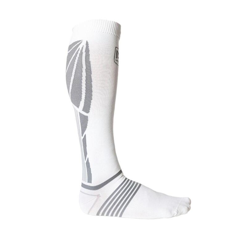 Chaussette de compression blanche