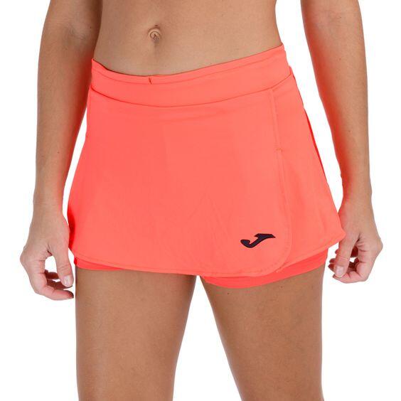 Saia Mulher Joma Open ii coral fluorescente