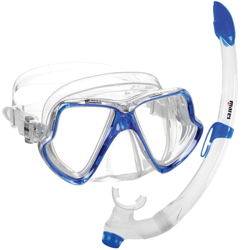 Set snorkeling Mares AQ - WAHOO, Albastru