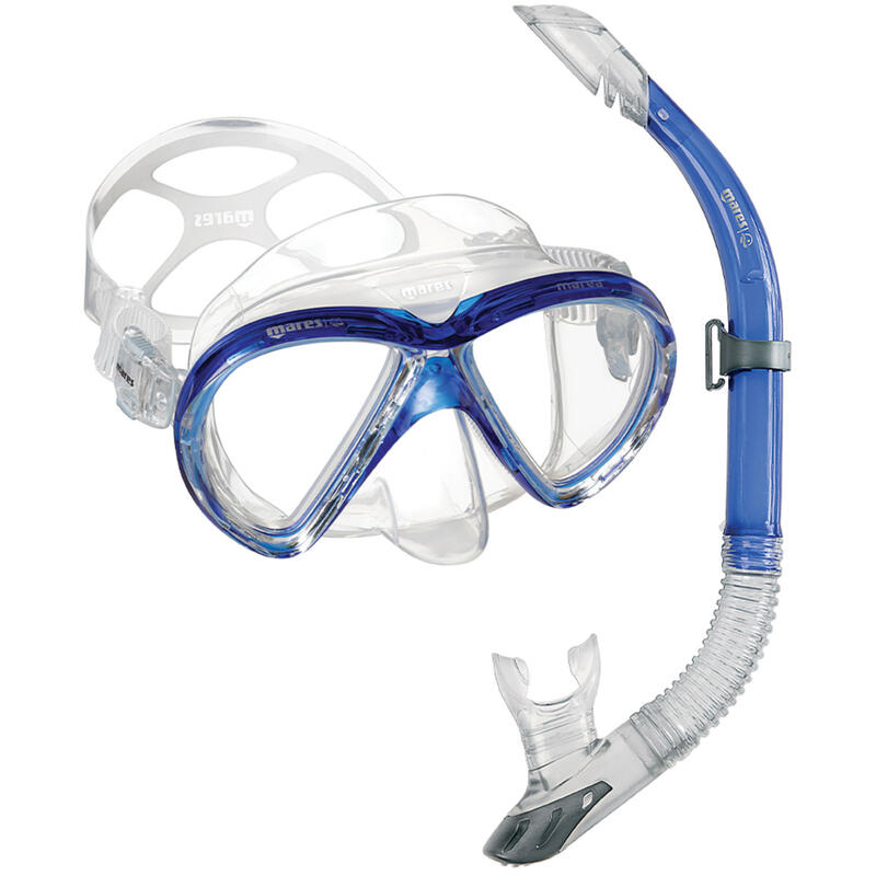 Set snorkeling Mares AQ - X-ONE MAREA, Albastru, L-XL