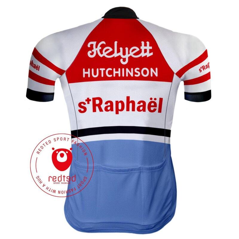 VINTAGE SAINT RAPHAËL KERÉKPÁROS JERSEY - REDTED