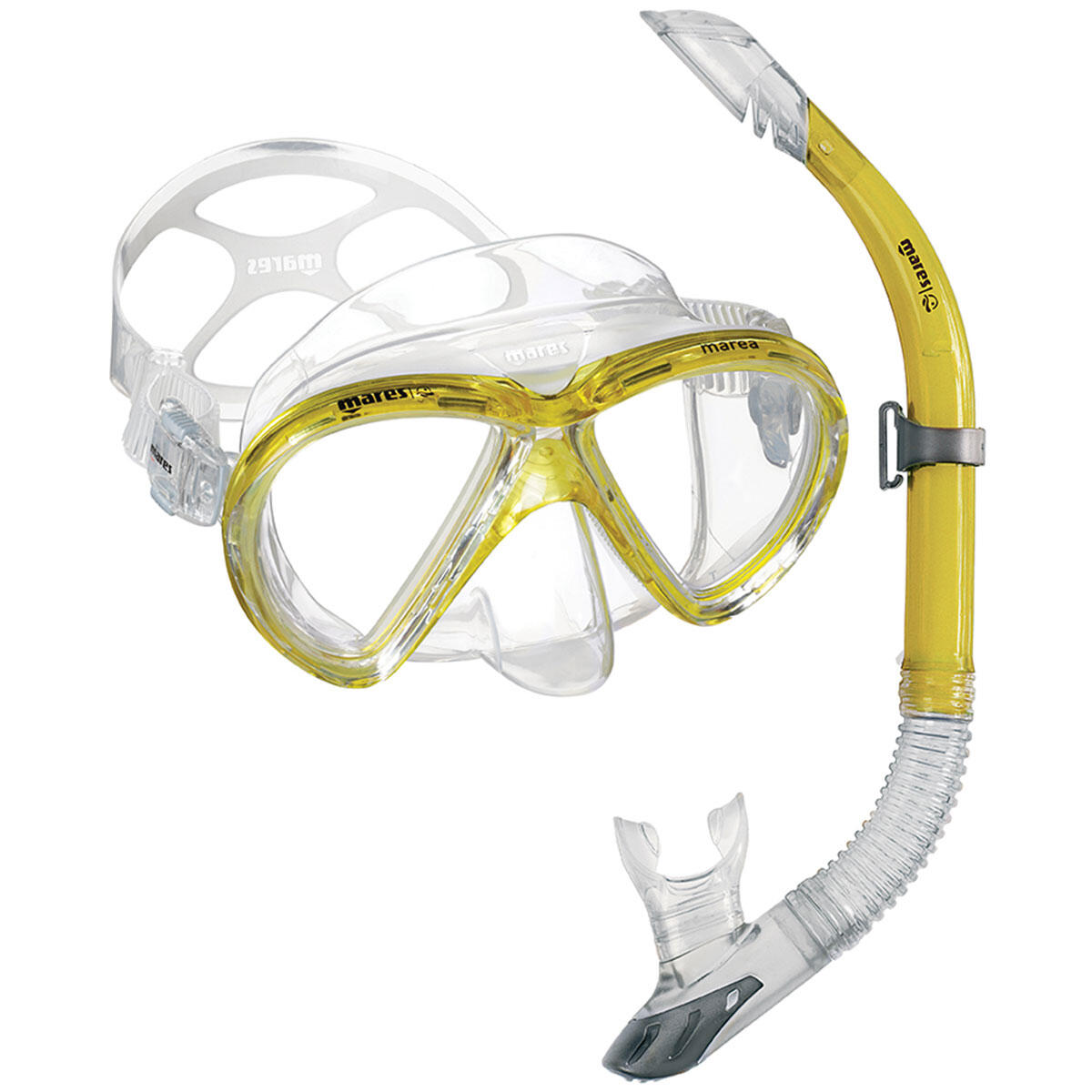 Snorkelset Volwassenen X-One Marea Masker Vinnen Snorkel Channel Thrust Silicone 2/5