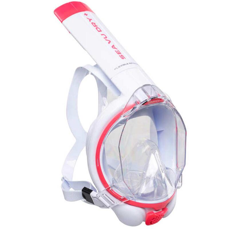 Masca full face snorkeling Mares AQ - SEA VU DRY White, Roz, S-M