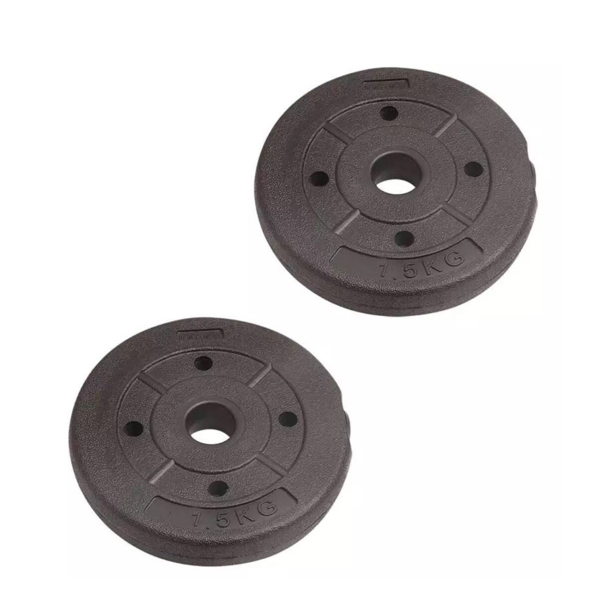 Kit de Pesas con Barra y Mancuernas de 120kg Fitness Tech 4/5