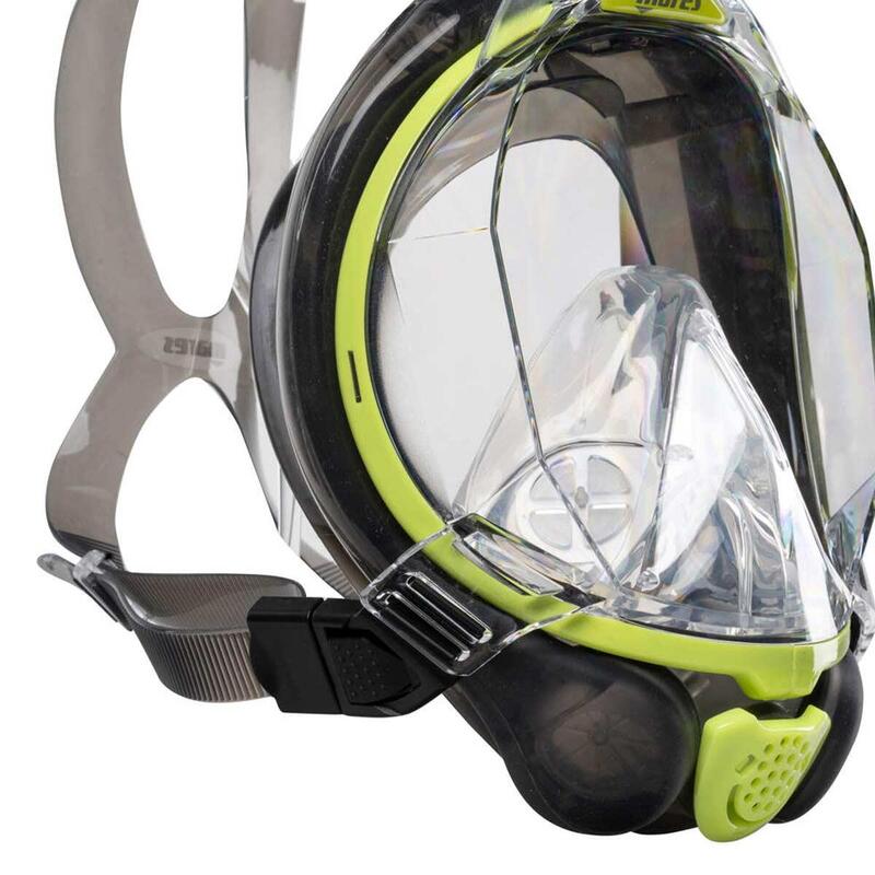 Masca full face snorkeling Mares AQ - SEA VU DRY Smoke, Lime, L-XL
