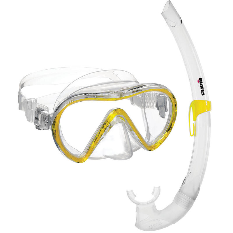 Set snorkeling Mares AQ - VENTO, Galben