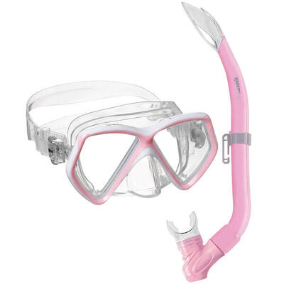 Set MARES PIRATE (maschera bambino + boccaglio) trans/blu
