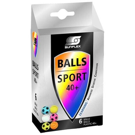Piłeczki do tenisa stołowego SUNFLEX Sport 6 szt. 20608
