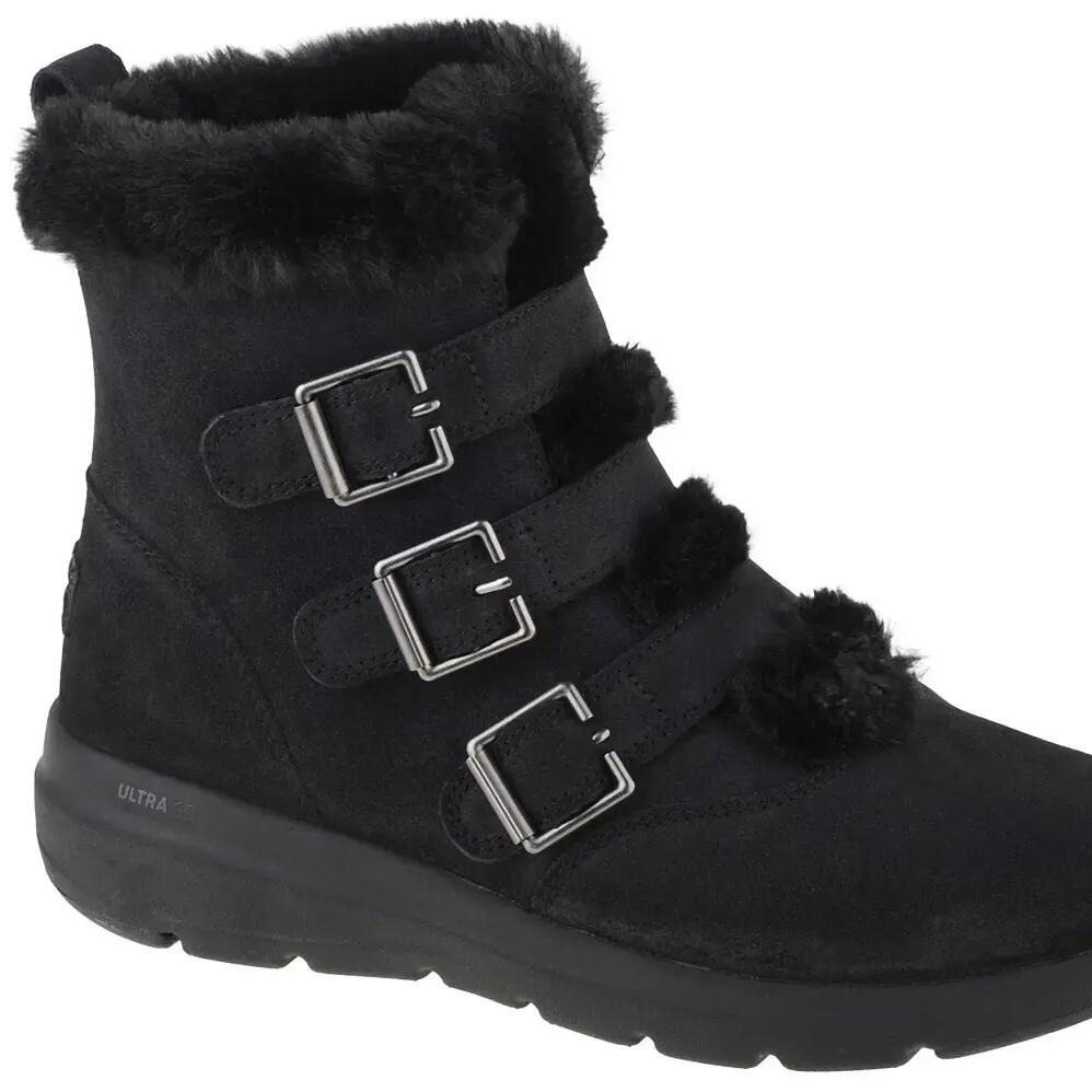 Trainers Female Skechers Glacial Ultra Buckle Up Black