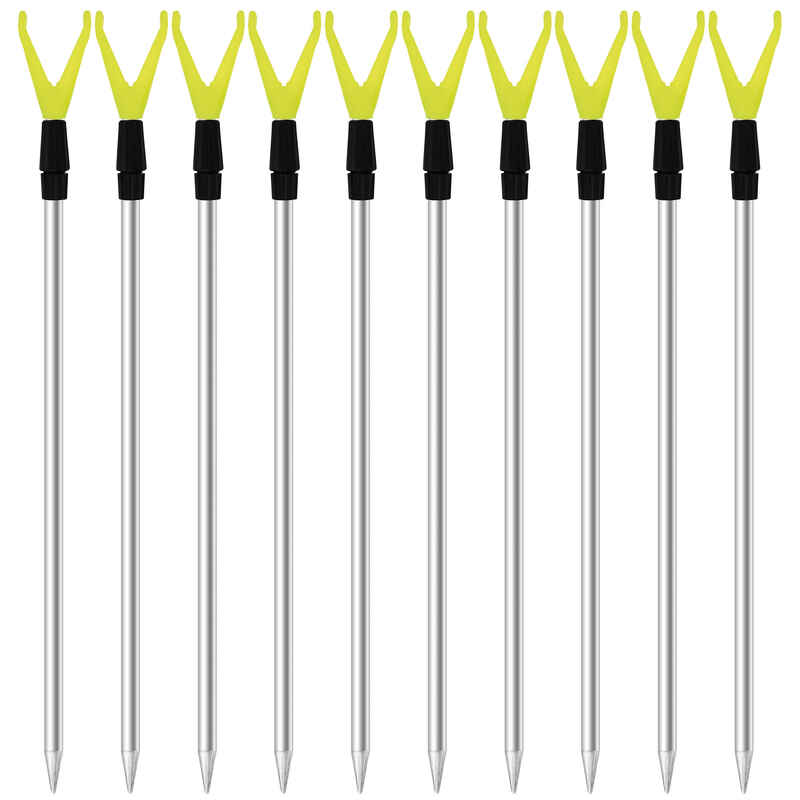 Teleskop Rutenhalter Angeln 75-135cm – Angelzubehör Rutenauflage 10 Stück
