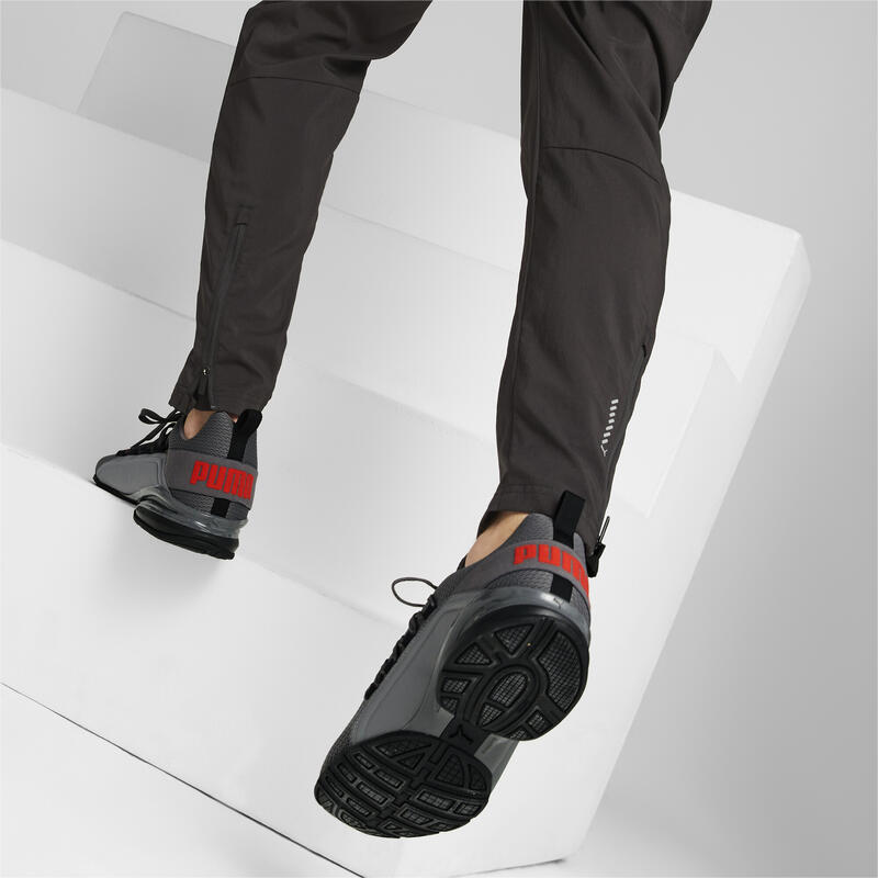 Pantofi de alergare Axelion Refresh Bărbați PUMA Black Cool Dark Gray Red