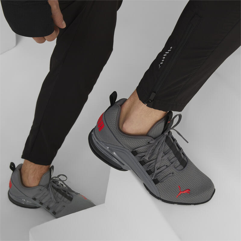 Pánské běžecké boty Axelion Refresh PUMA Black Cool Dark Gray Red