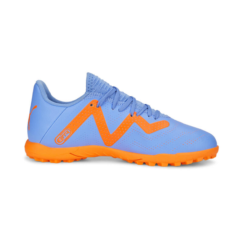 Scarpe da calcio FUTURE Play TT per ragazzi PUMA Blue Glimmer White Ultra Orange