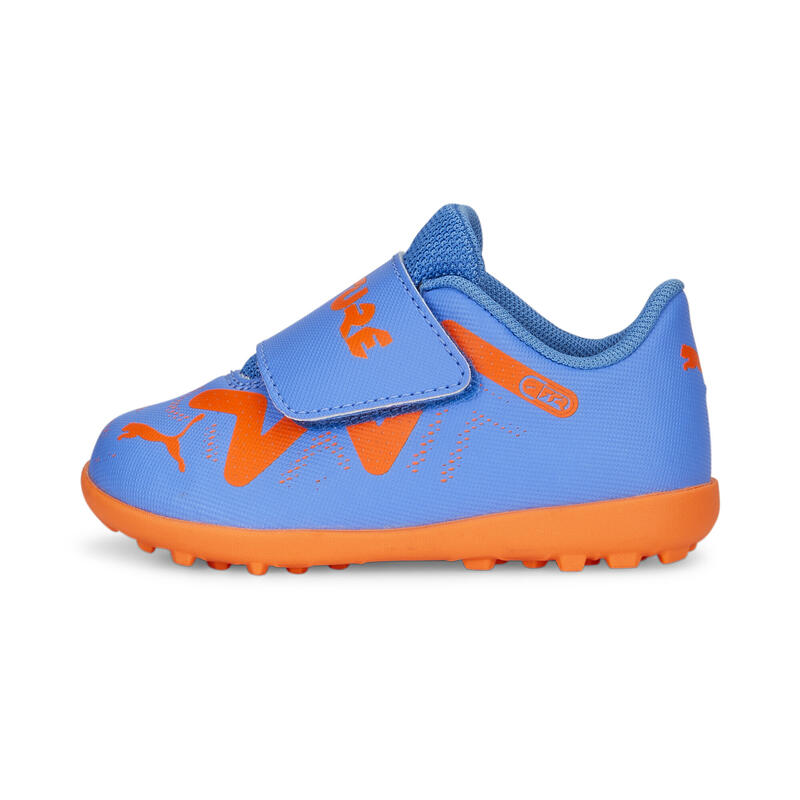 Botas de fútbol Bebés FUTURE Play TT V PUMA Blue Glimmer White Ultra Orange