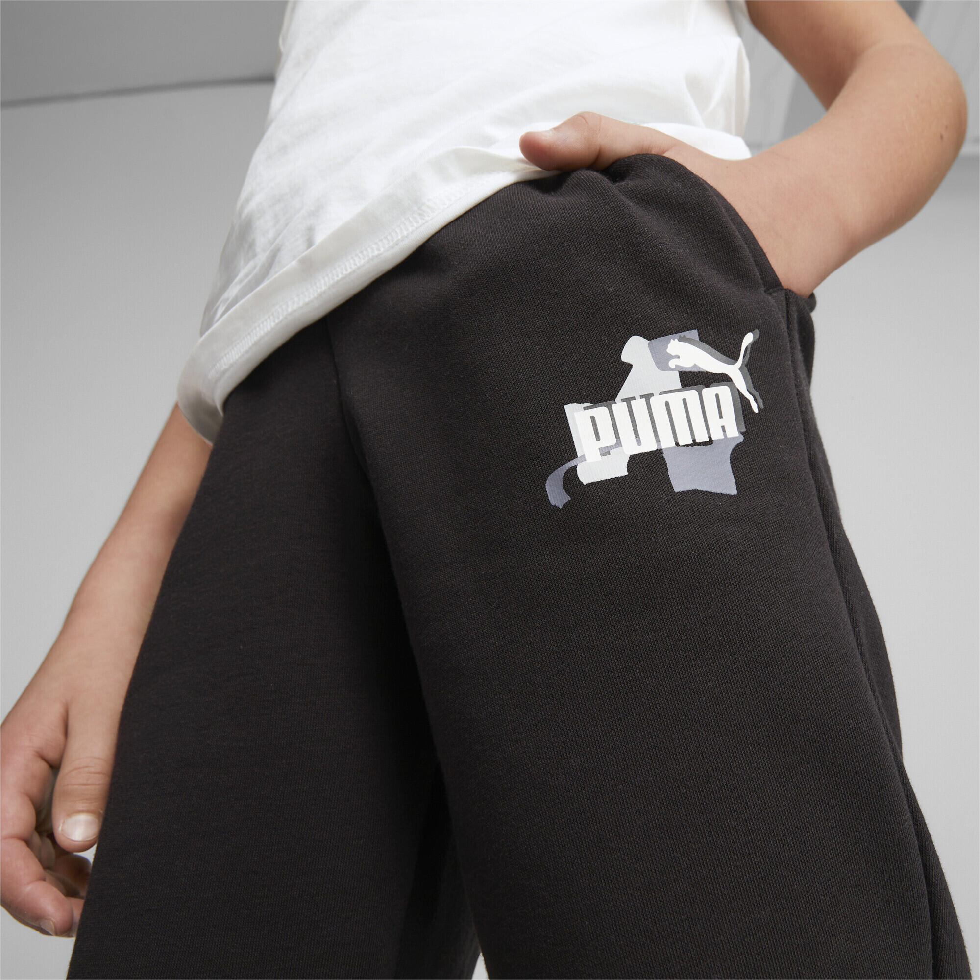 Essentials+ Street Art Jogginghose Kinder PUMA Black 3/6