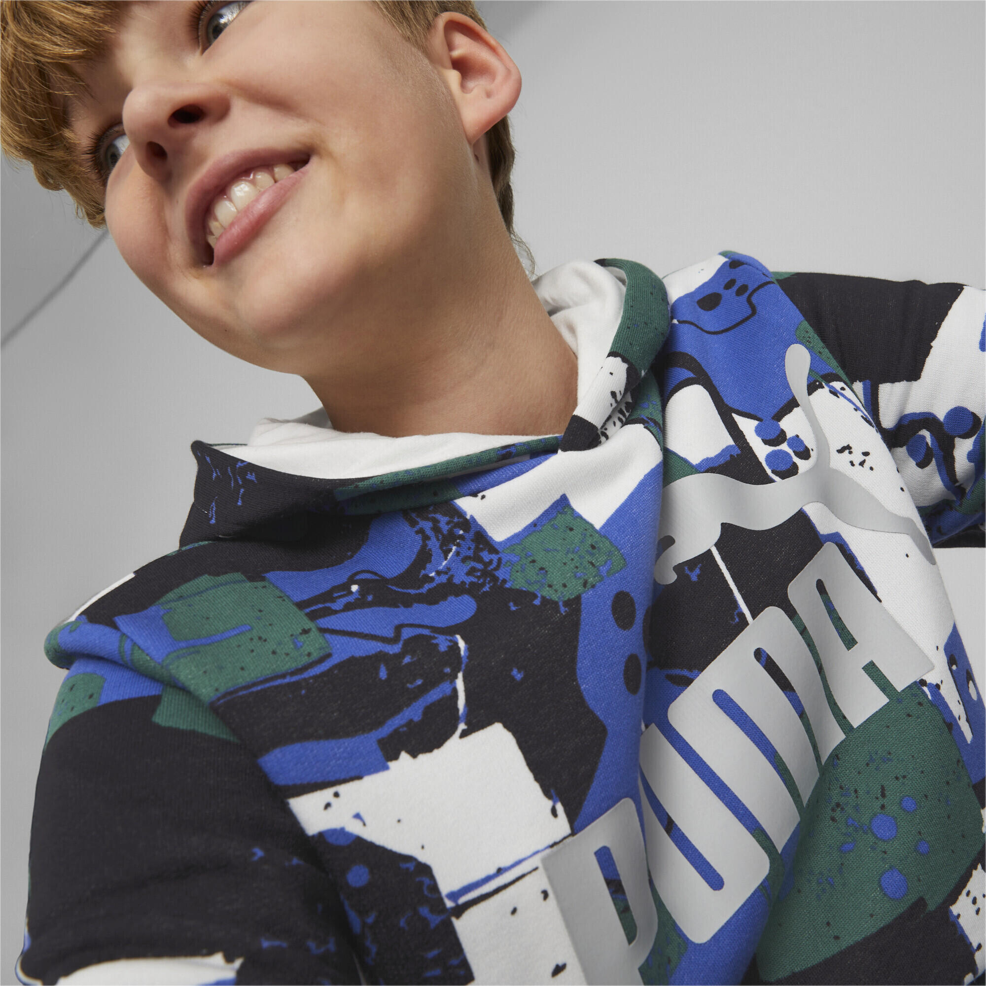 Felpa con cappuccio Essentials+ Street Art Printed per ragazzo PUMA 4/6