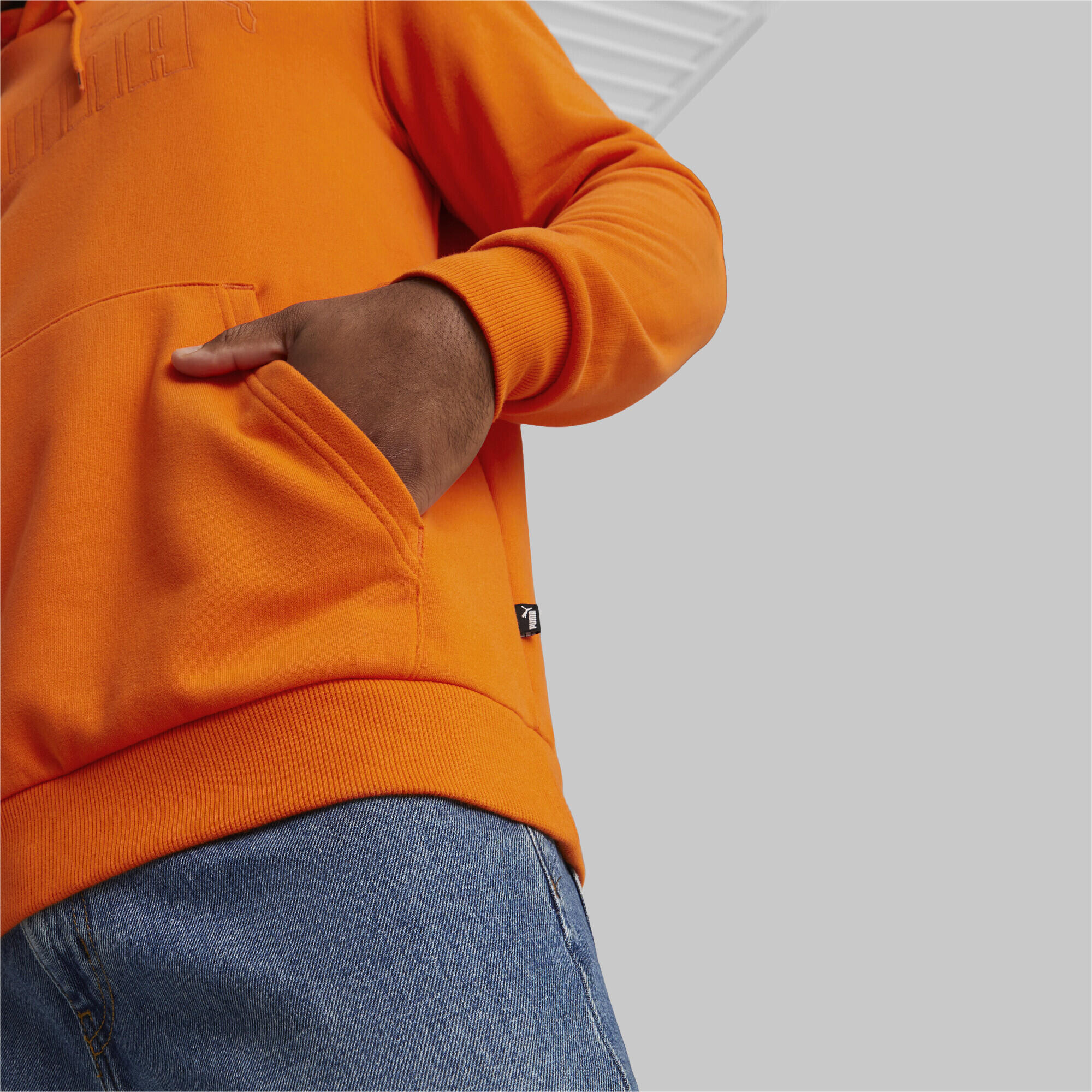 Felpa con cappuccio Essentials+ da uomo PUMA Cayenne Pepper Orange 5/6
