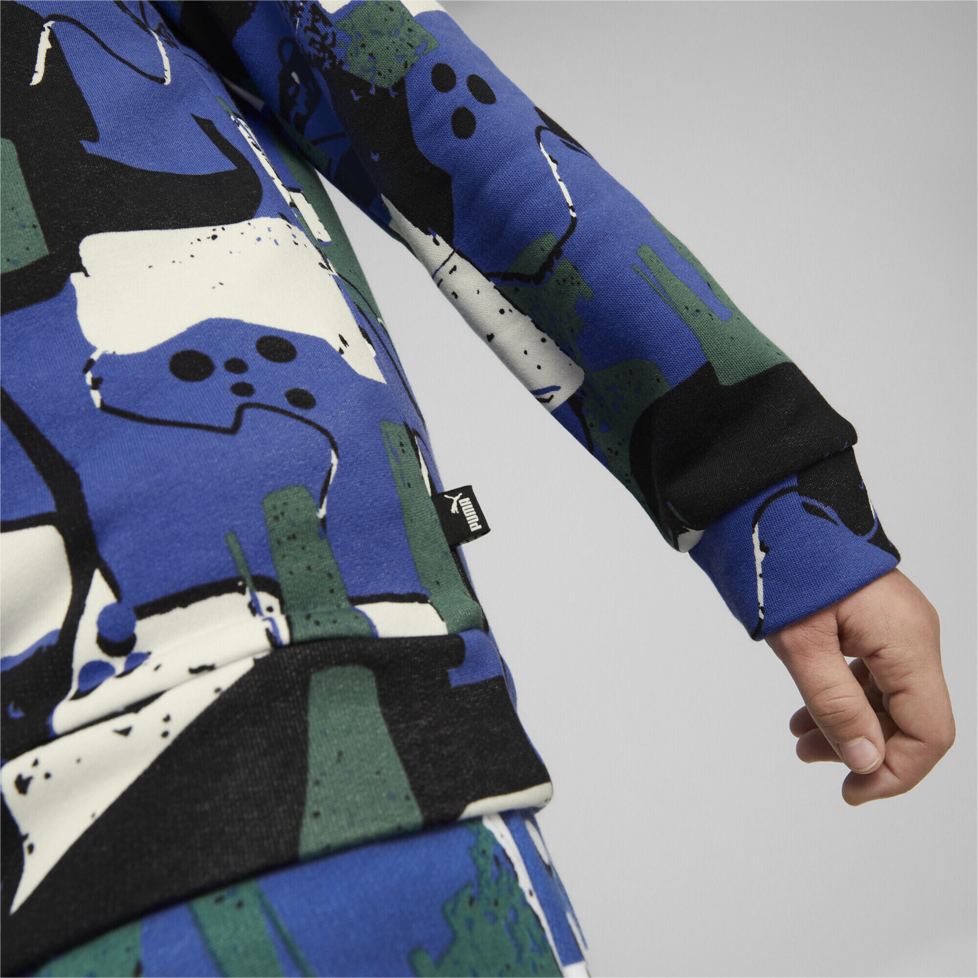 Felpa con cappuccio Essentials+ Street Art Printed per ragazzo PUMA 5/6