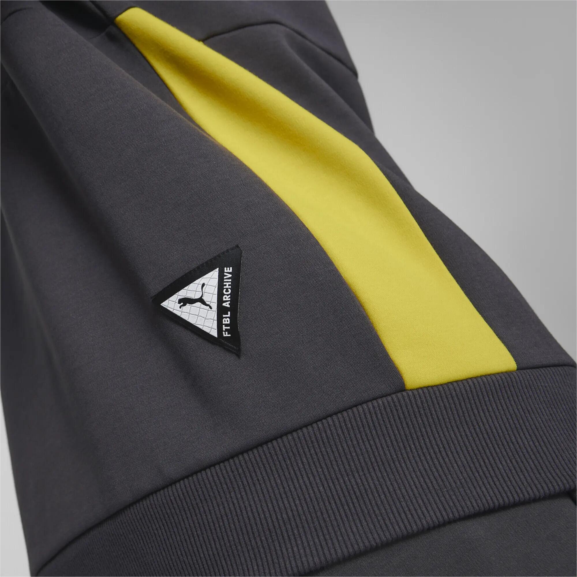Sweat Borussia Dortmund ftblArchive PUMA Flat Dark Gray Cyber Yellow 3/6