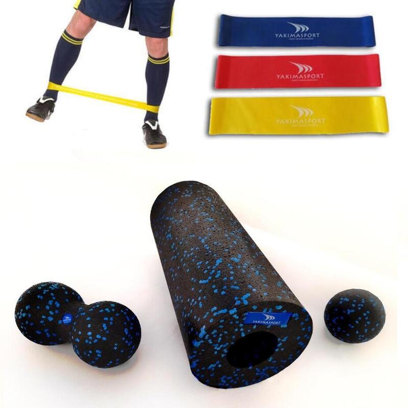 Zestaw fitness Yakimasport EPP - roller wałek ball duoball zestaw gum oporowych