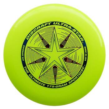 FRISBEE DISCRAFT ULTRA-STAR JAUNE 175 GRAM