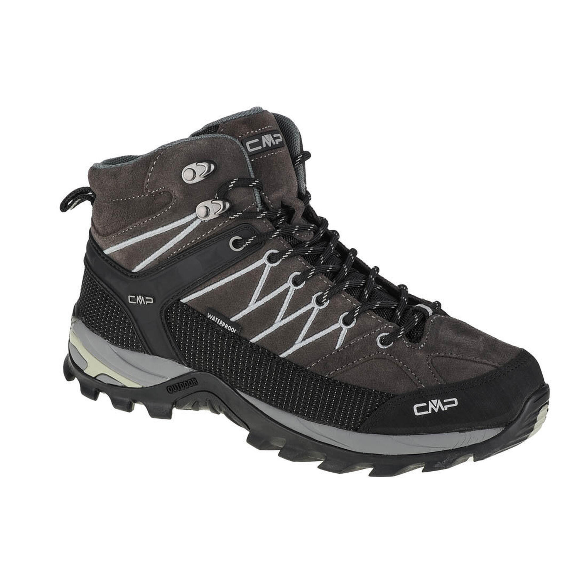 Cmp - Chaussures Randonnée Pour Hommes Rigel Mid - Chaussures De Sport - Gris|noir - 44 - Decathlon